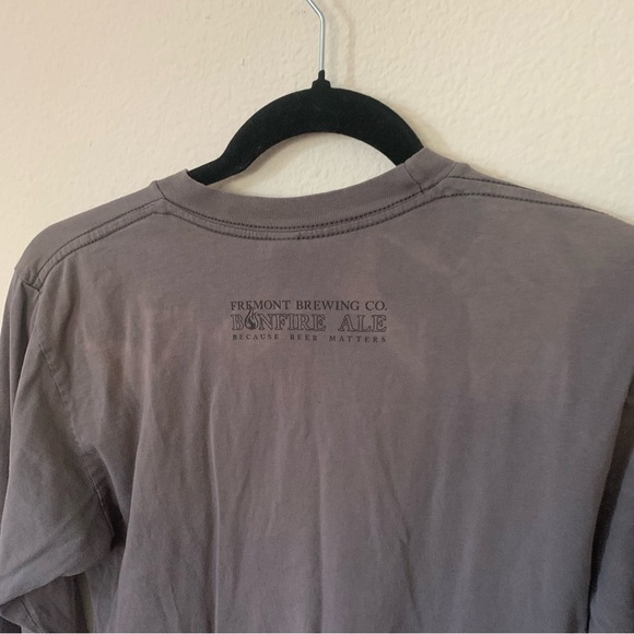 American Apparel Fremont Brewing Co Bonfire Ale Long Sleeve Tee Shirt Size Small - Picture 9 of 9